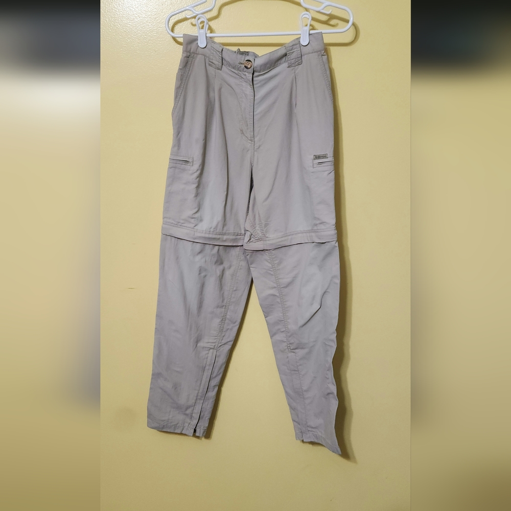 Exoffcio khaki cargo transition pants. Womens size 6